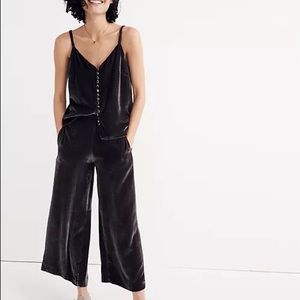 Madewell velvet crop pants